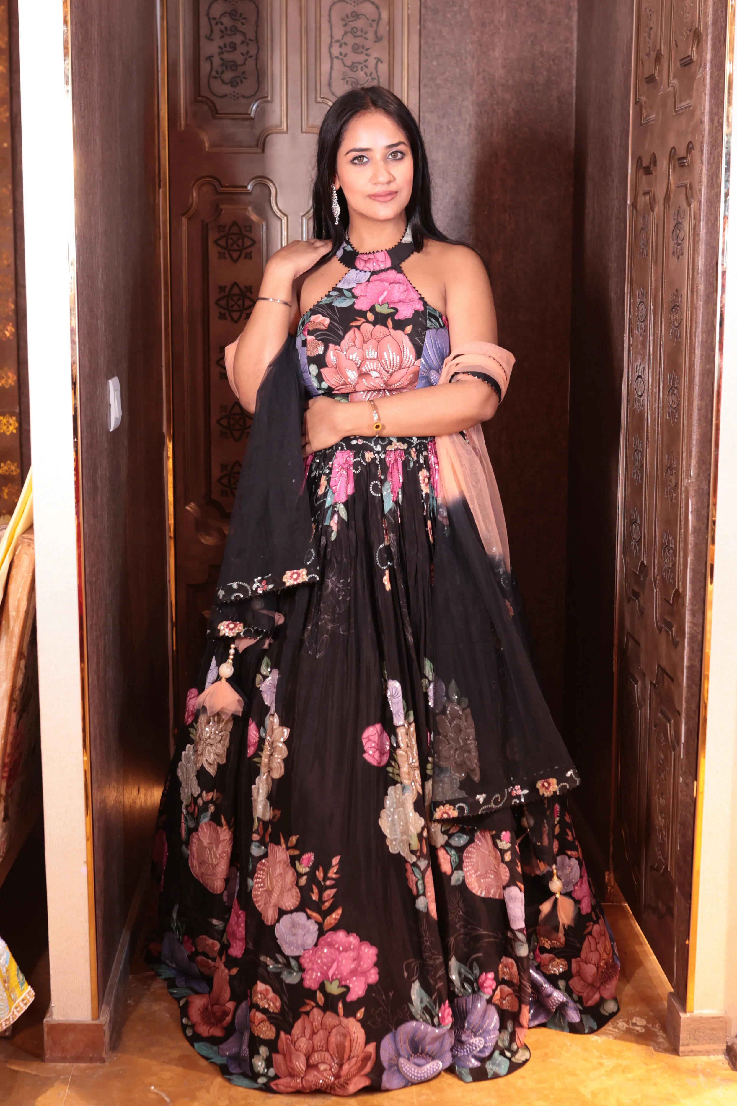 Tangerine Dream Printed Lehenga (4020 D-94) - Image 3