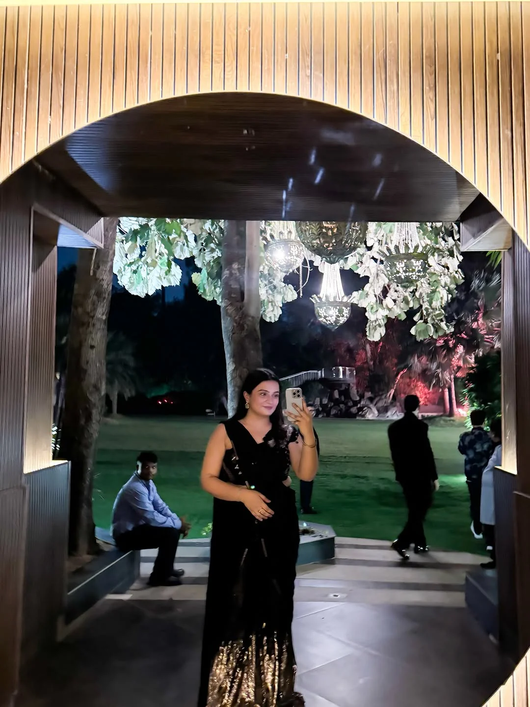 Midnight Glam Fusion Drape Saree (S-656 D-17) - Image 6