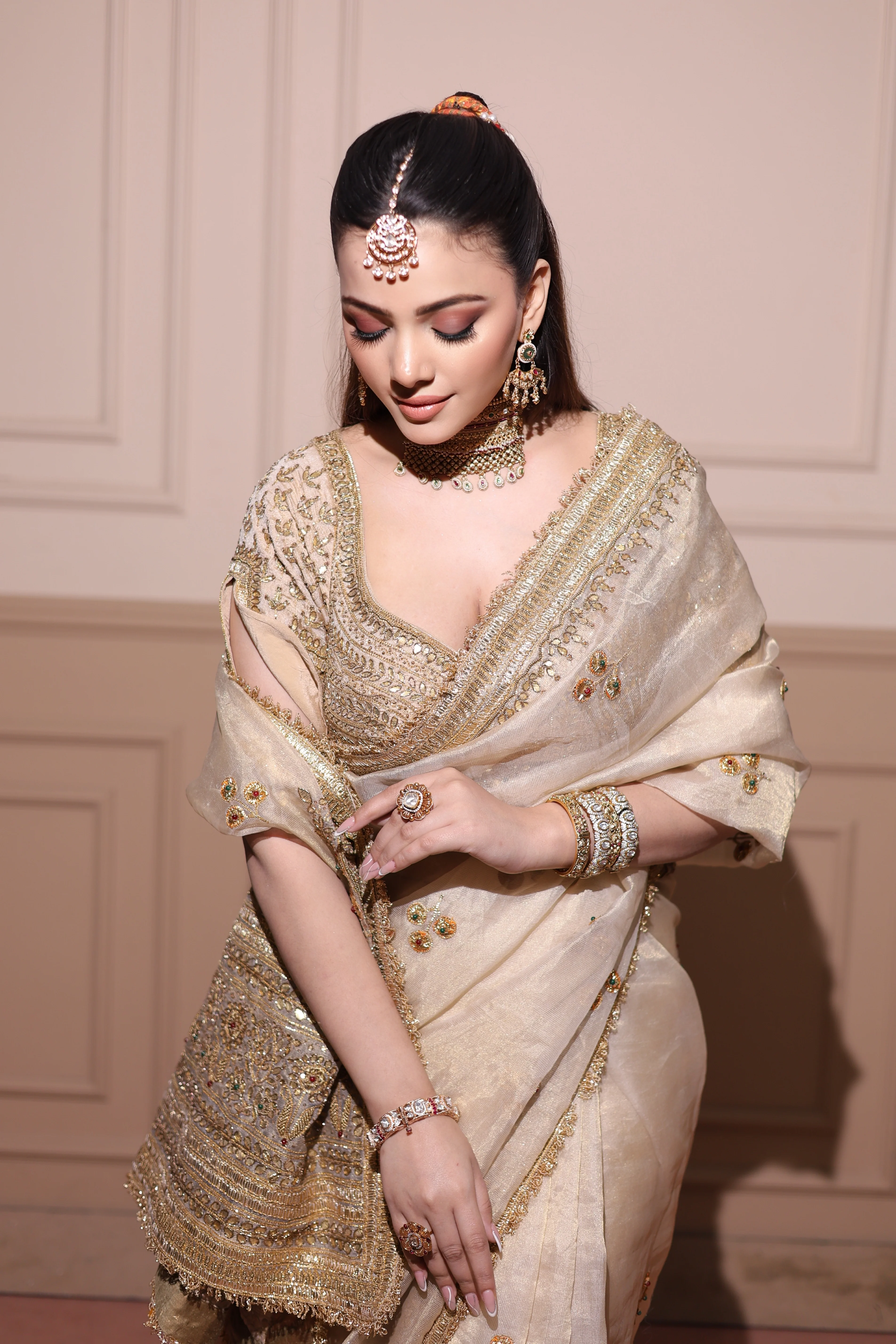 Aurelia Nectar Saree (DC-25879 D-56) - Image 5