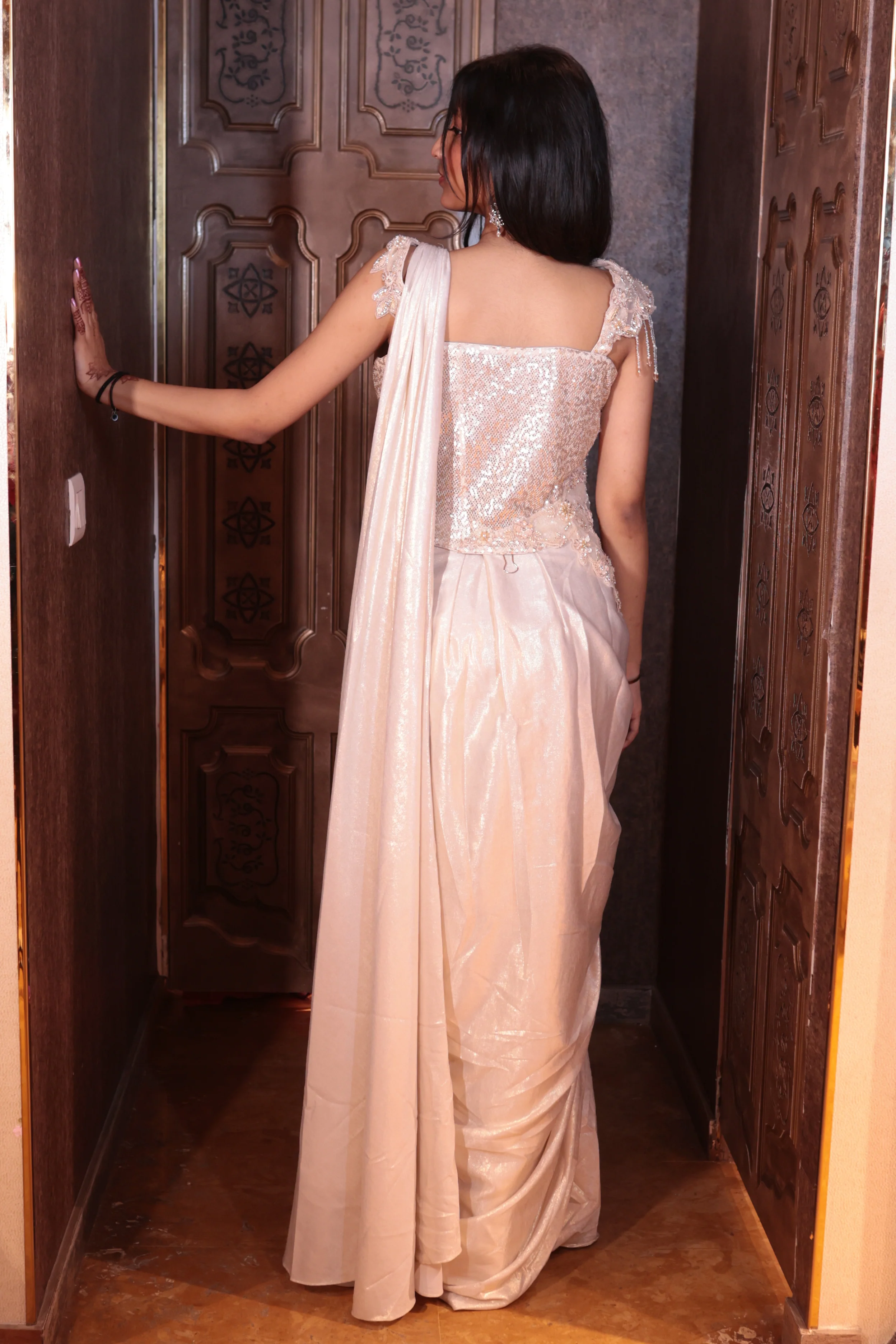 Champagne Twilight Fusion drape  ( 2577 M-87) - Image 6