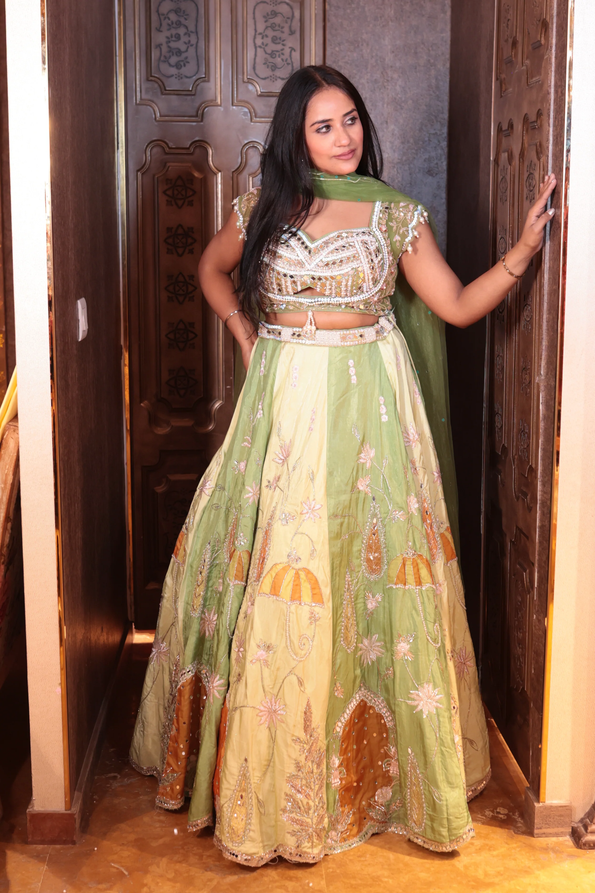Summer Canopy Lehenga( 3222 M-108) - Image 3
