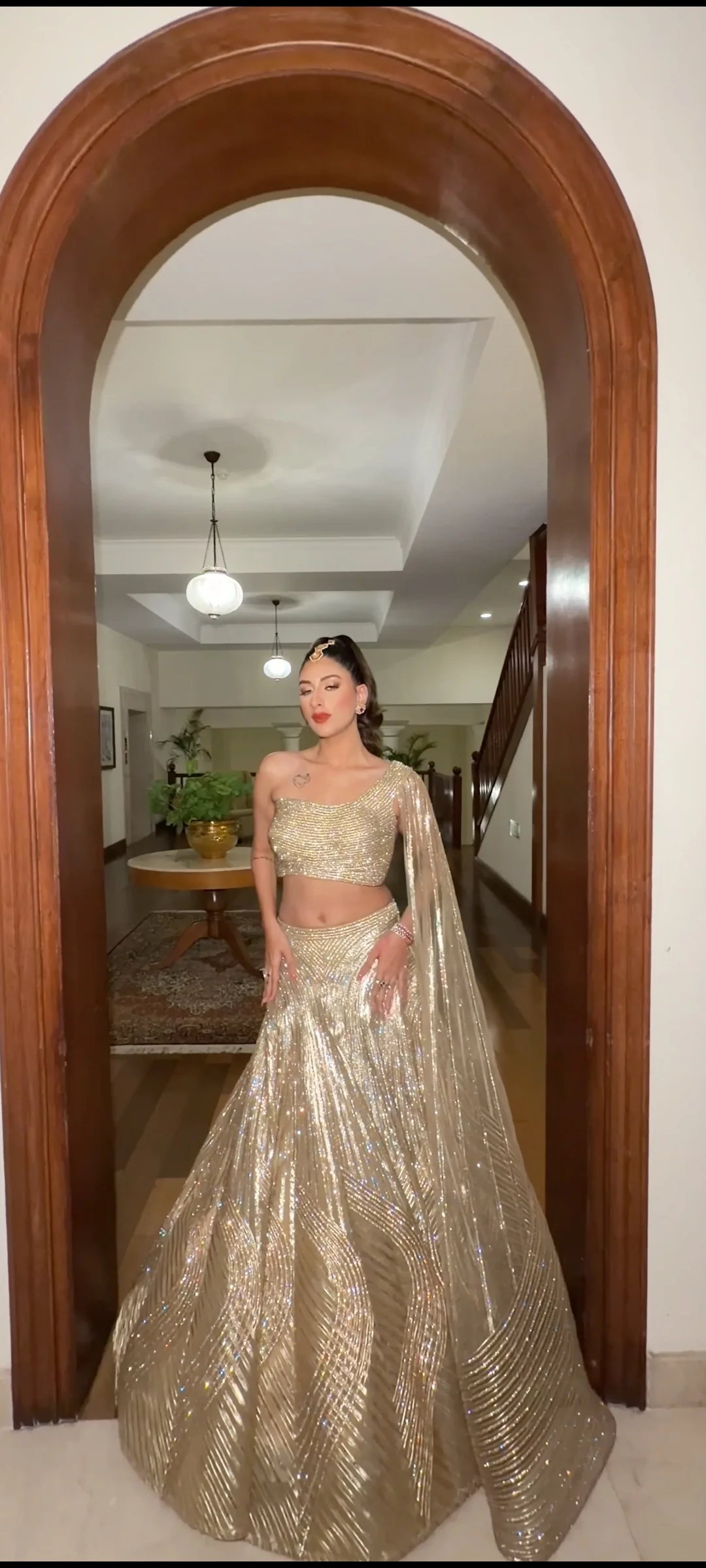 Gilded Aurora Lehenga (KI-25-268 D-104) - Image 5