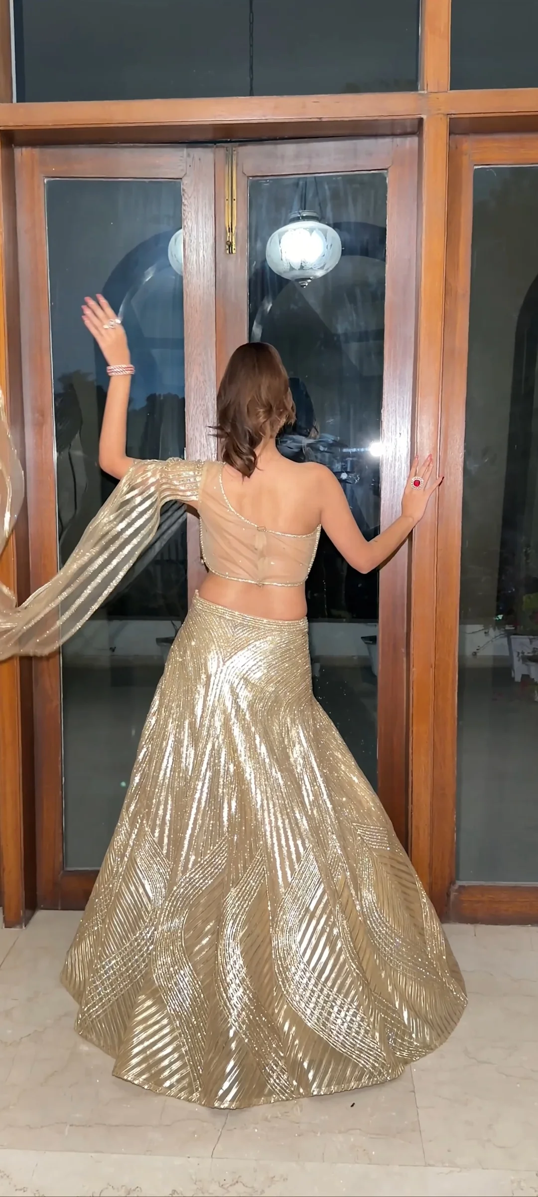 Gilded Aurora Lehenga (KI-25-268 D-104) - Image 6