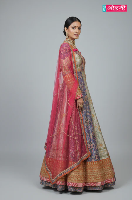 Heritage Mosaic Jacket Gown (V-4010JL D-38) - Image 3