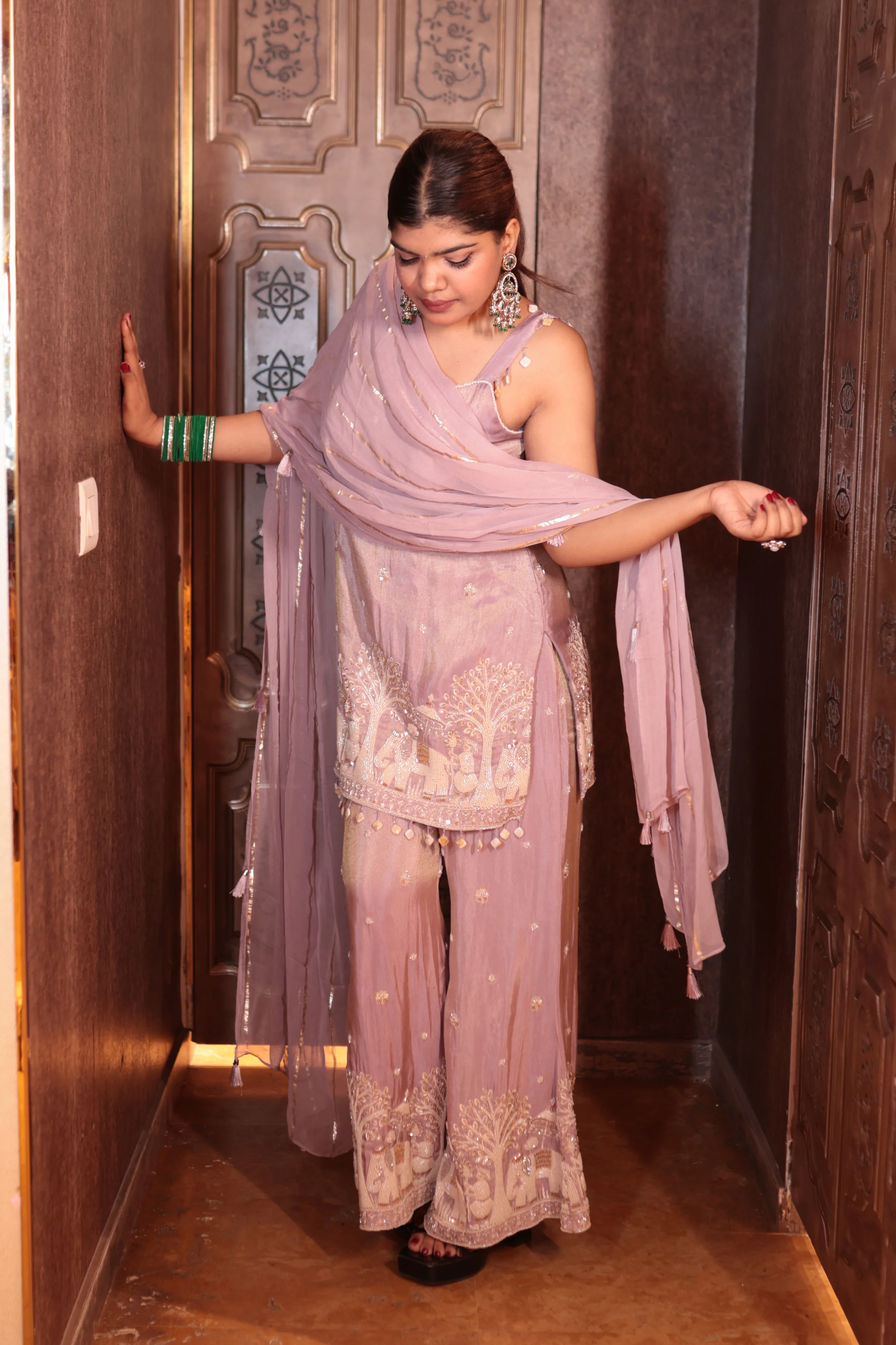 Royal Heritage Sharara Suit ( 2479 M-17) - Image 3