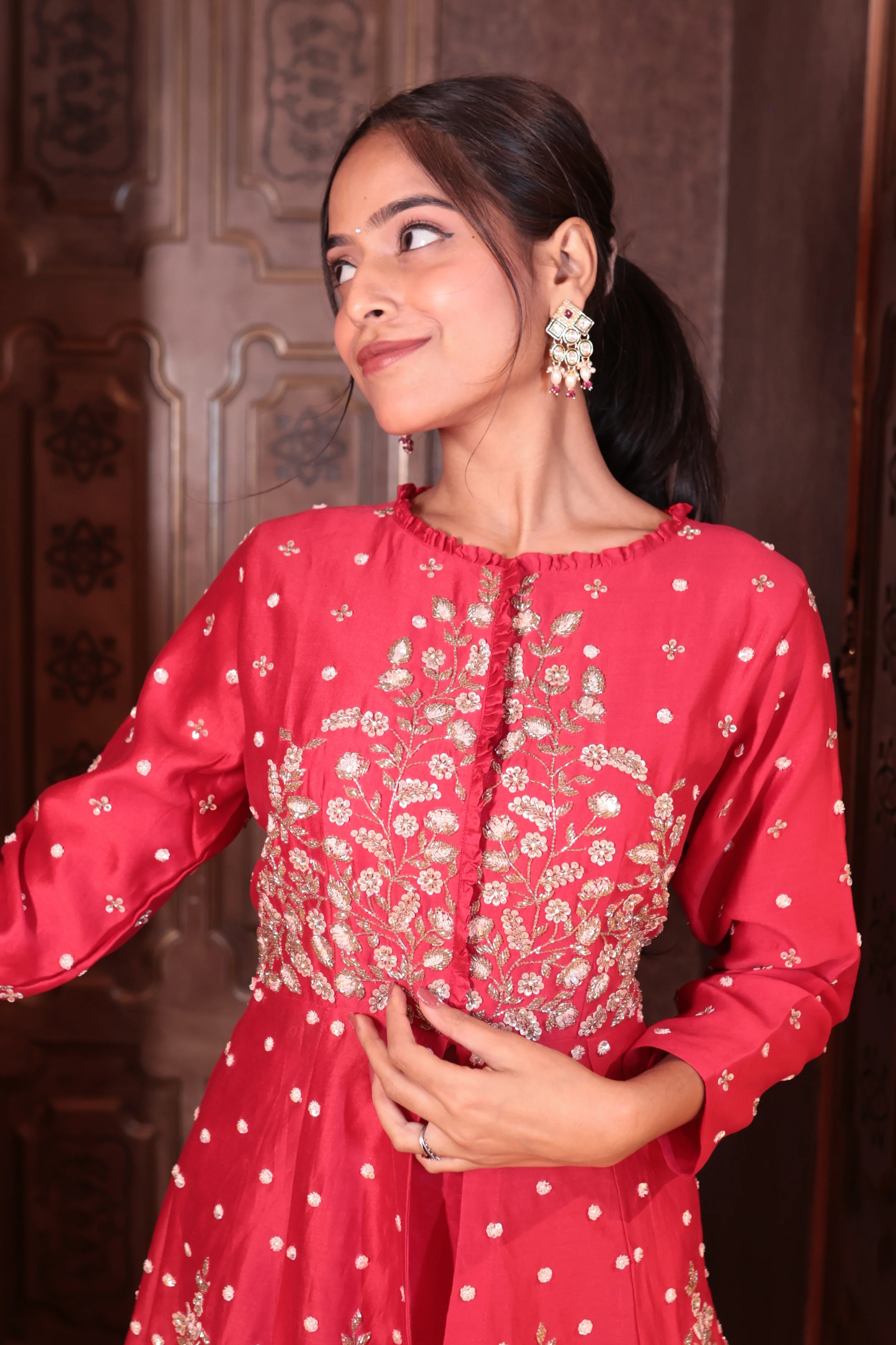 Scarlet Desire Peplum Skirt Set( SN110 B-83) - Image 3