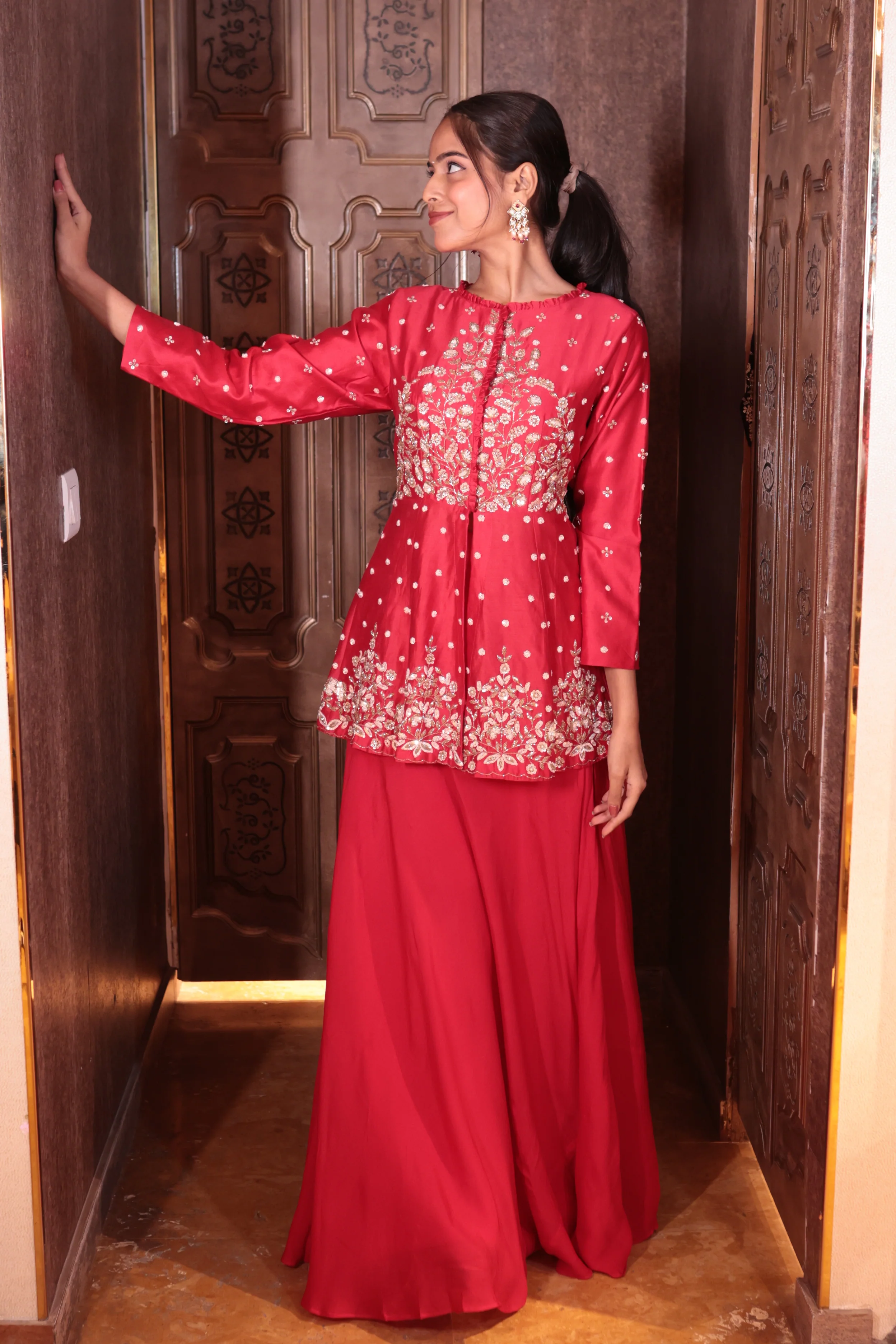 Scarlet Desire Peplum Skirt Set( SN110 B-83) - Image 4