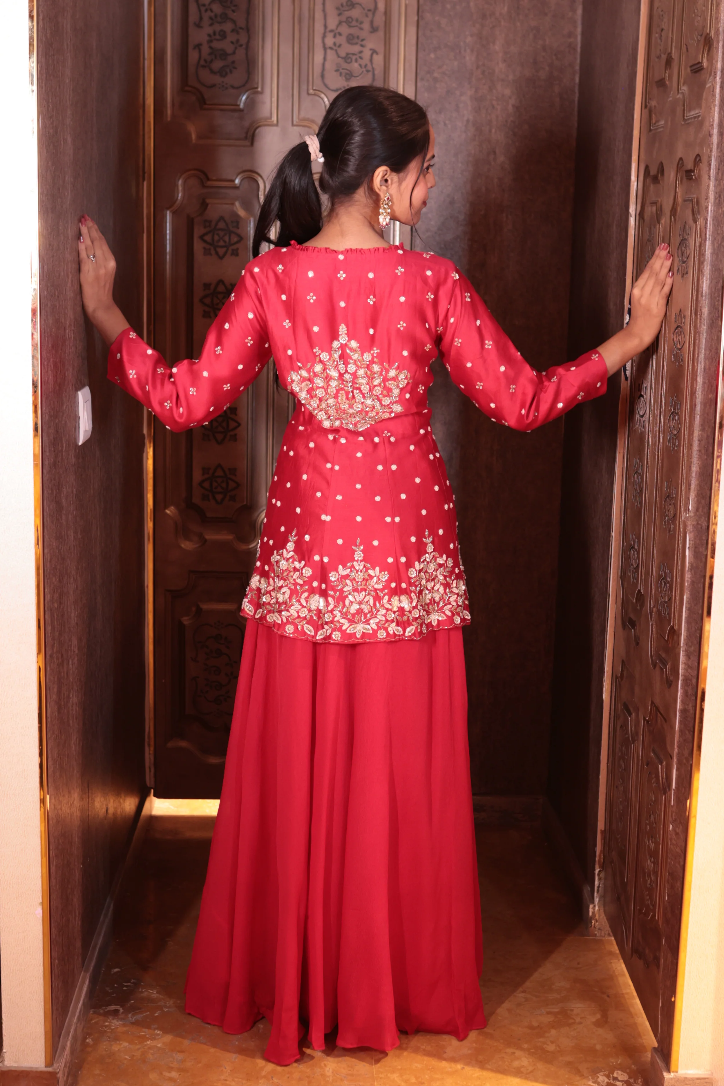 Scarlet Desire Peplum Skirt Set( SN110 B-83) - Image 5