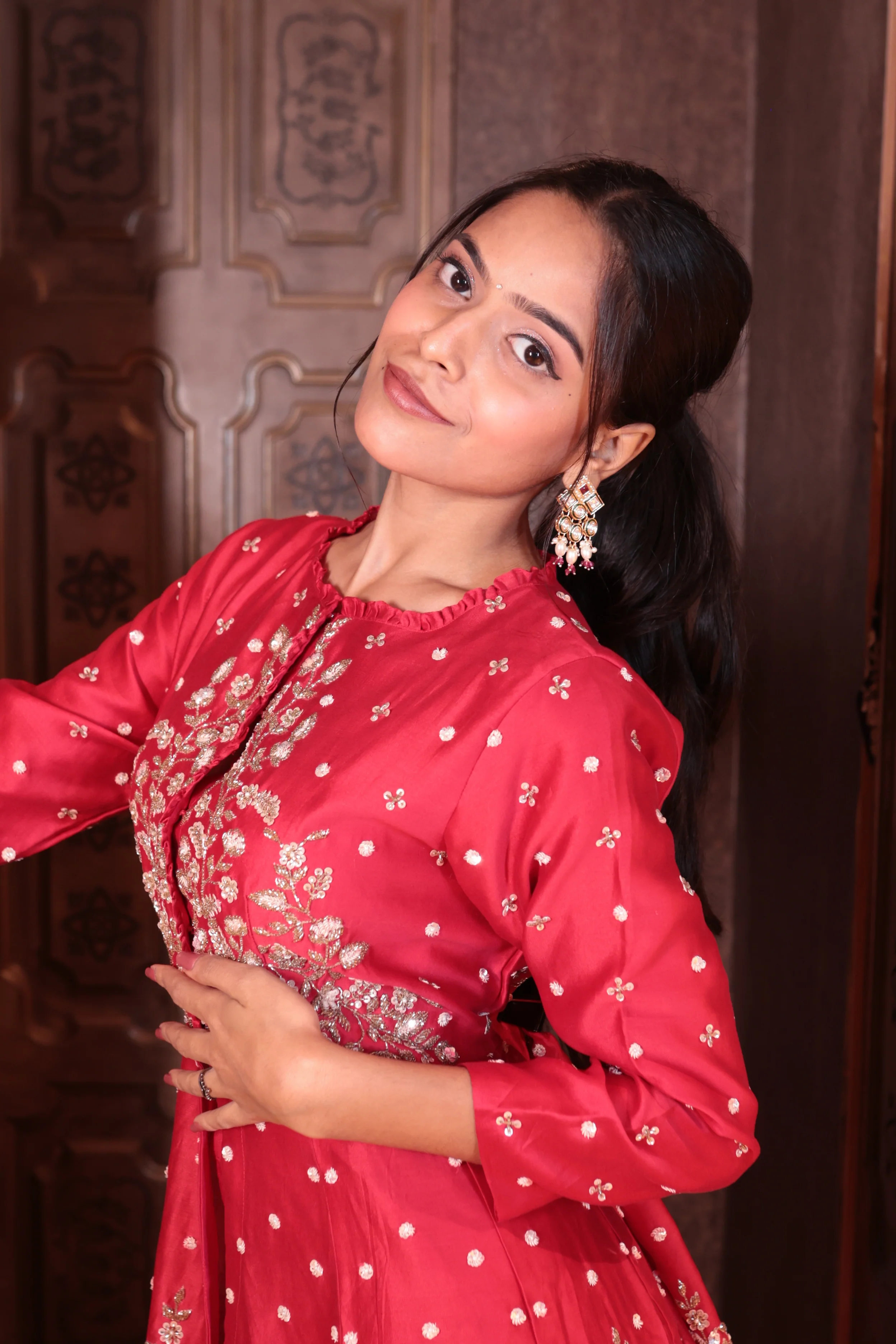 Scarlet Desire Peplum Skirt Set( SN110 B-83) - Image 6