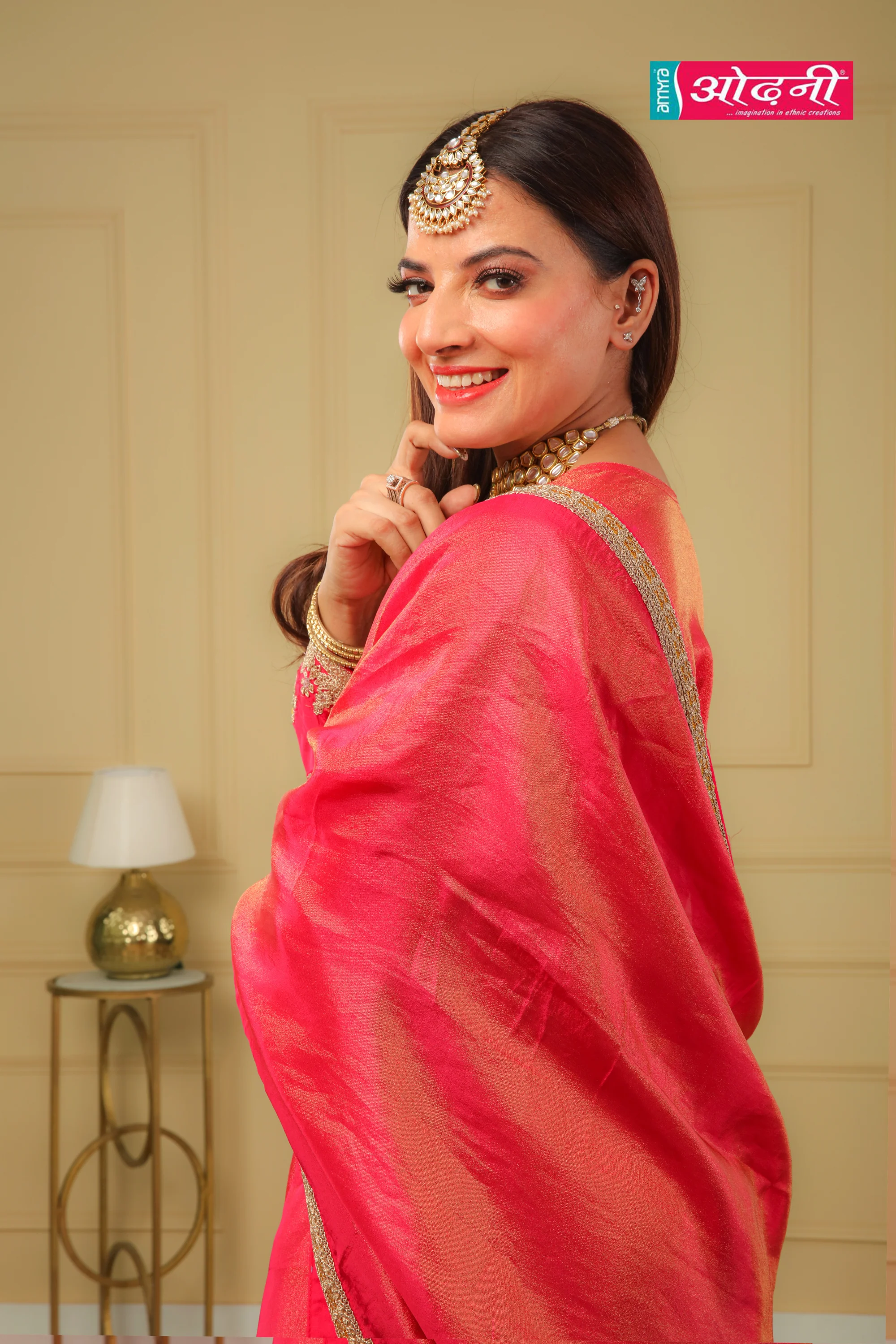 Fuchsia Regal Sharara Suit (RT-212 D-57) - Image 4