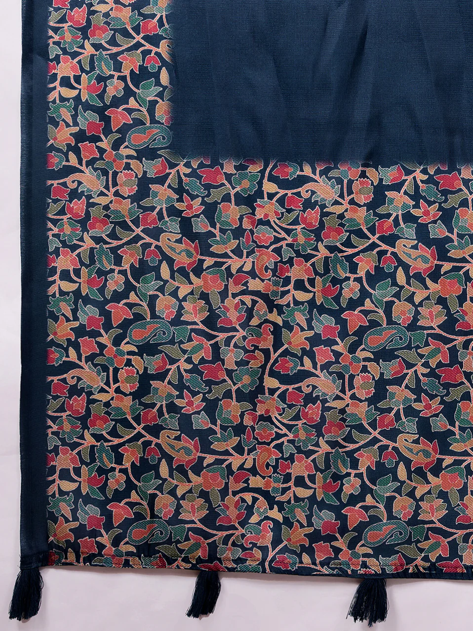 Satin Tussar Digital Printed Saree - Image 7