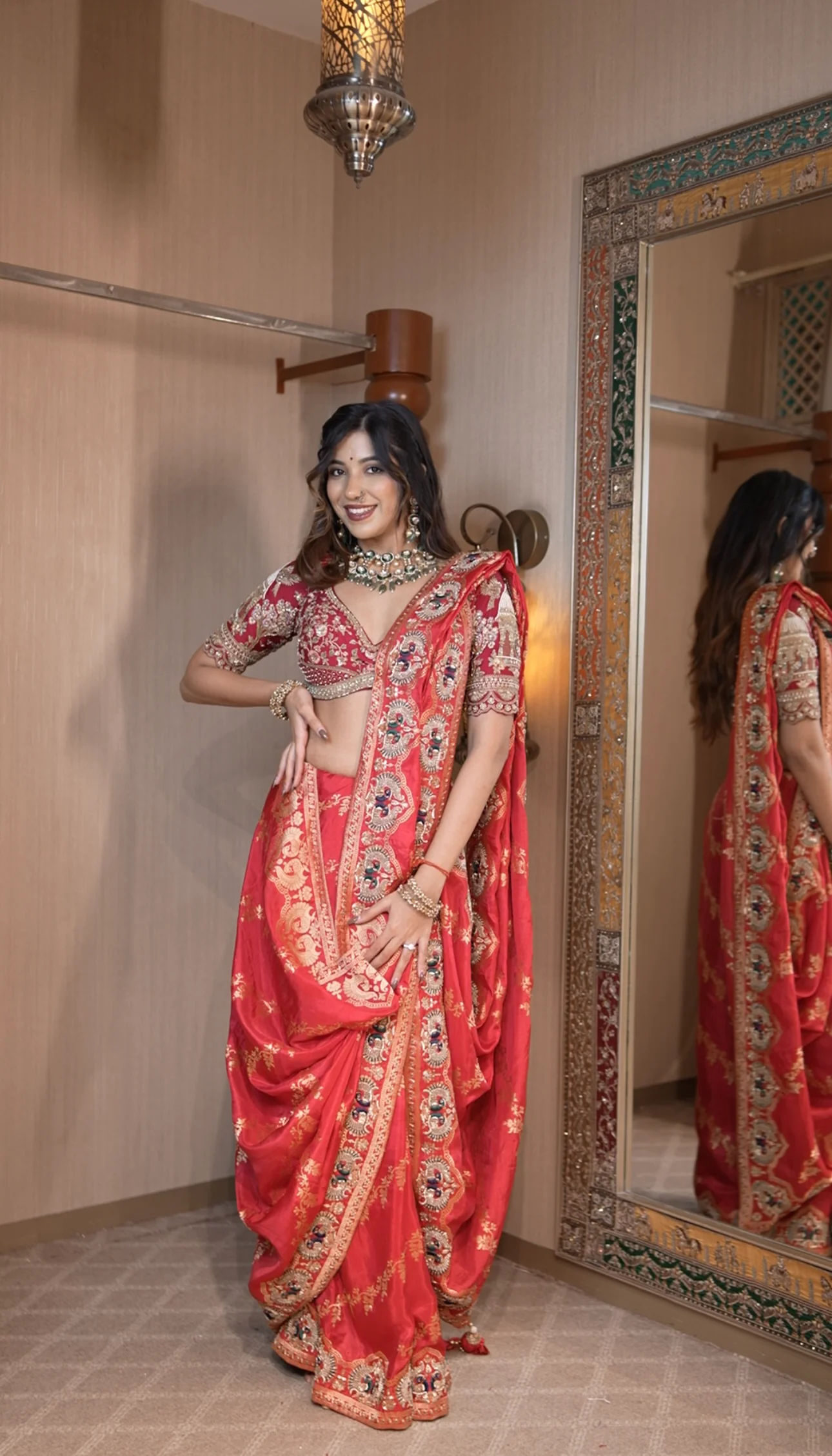 Scarlet Silk Saree (50794-S151 B-95) - Image 3