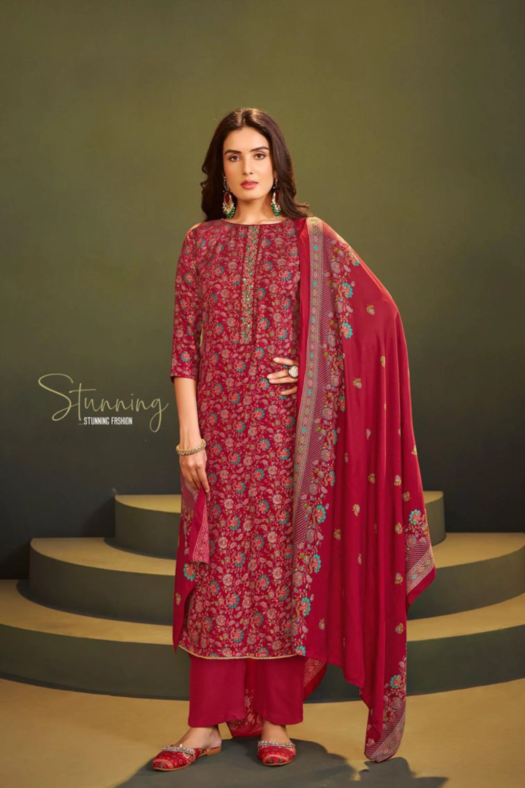 Sunrise Safar Winter Viscose Pashmina Salwar Suits - Image 19