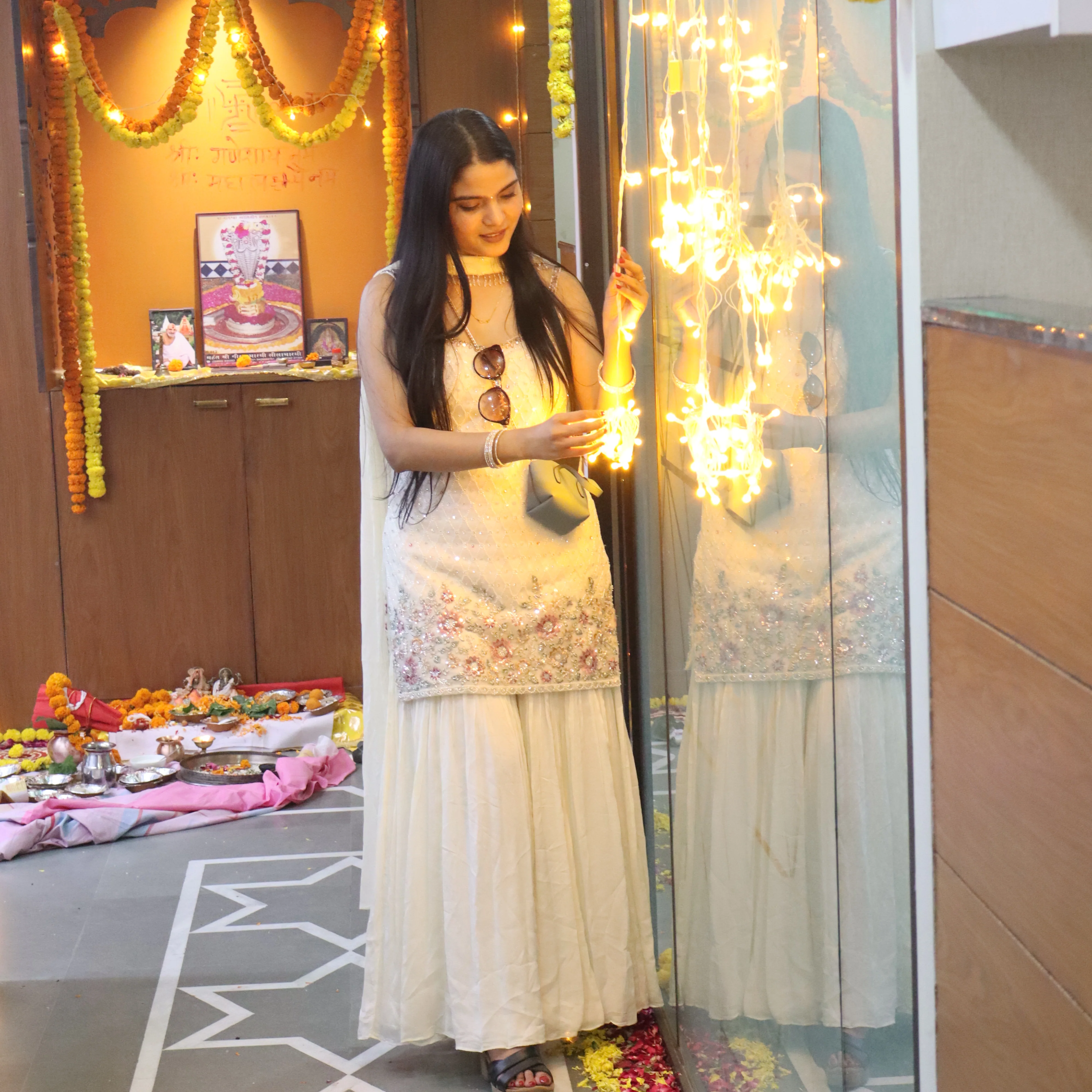 Floral Whisper Sharara Suit (7274 M-40) - Image 3