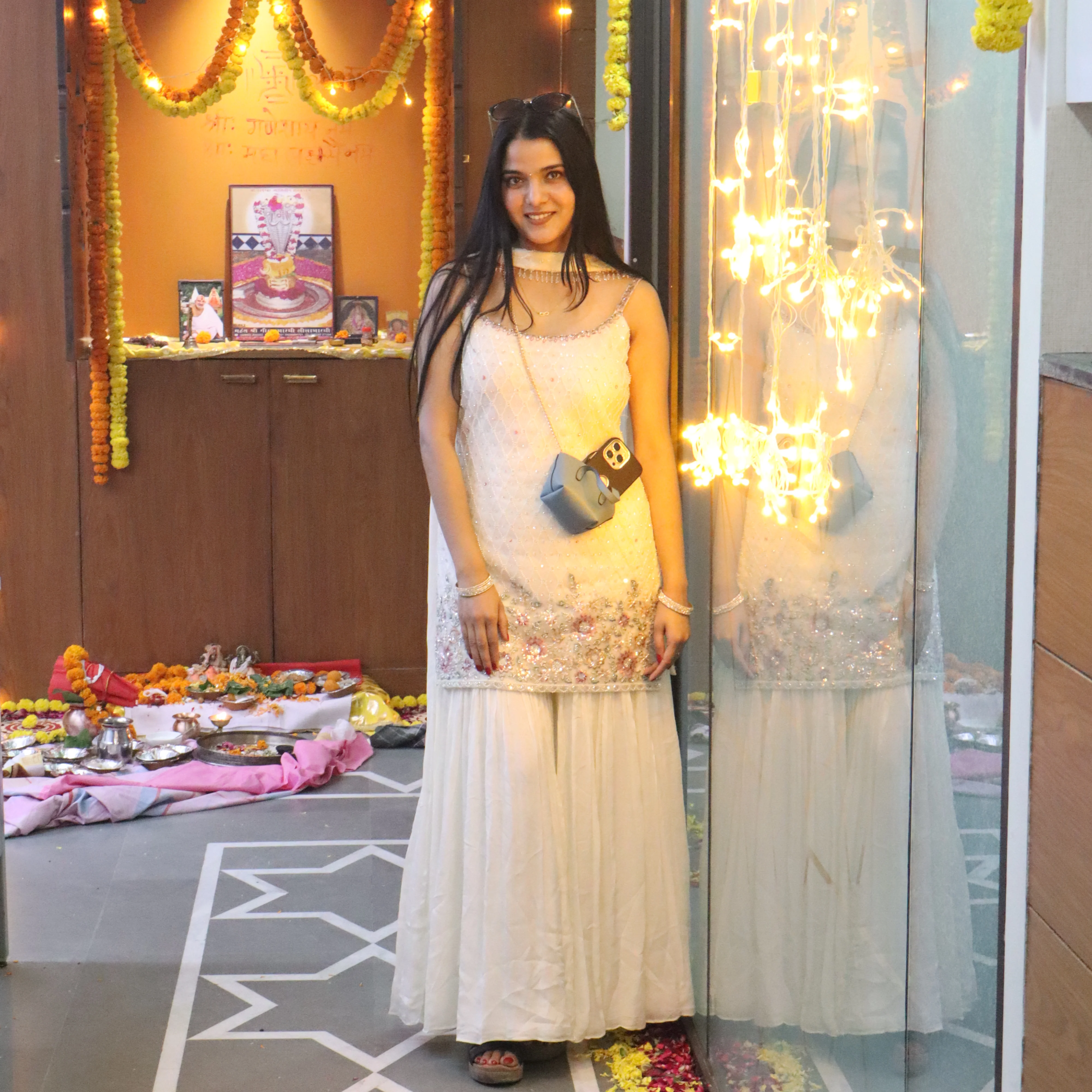 Floral Whisper Sharara Suit (7274 M-40) - Image 4