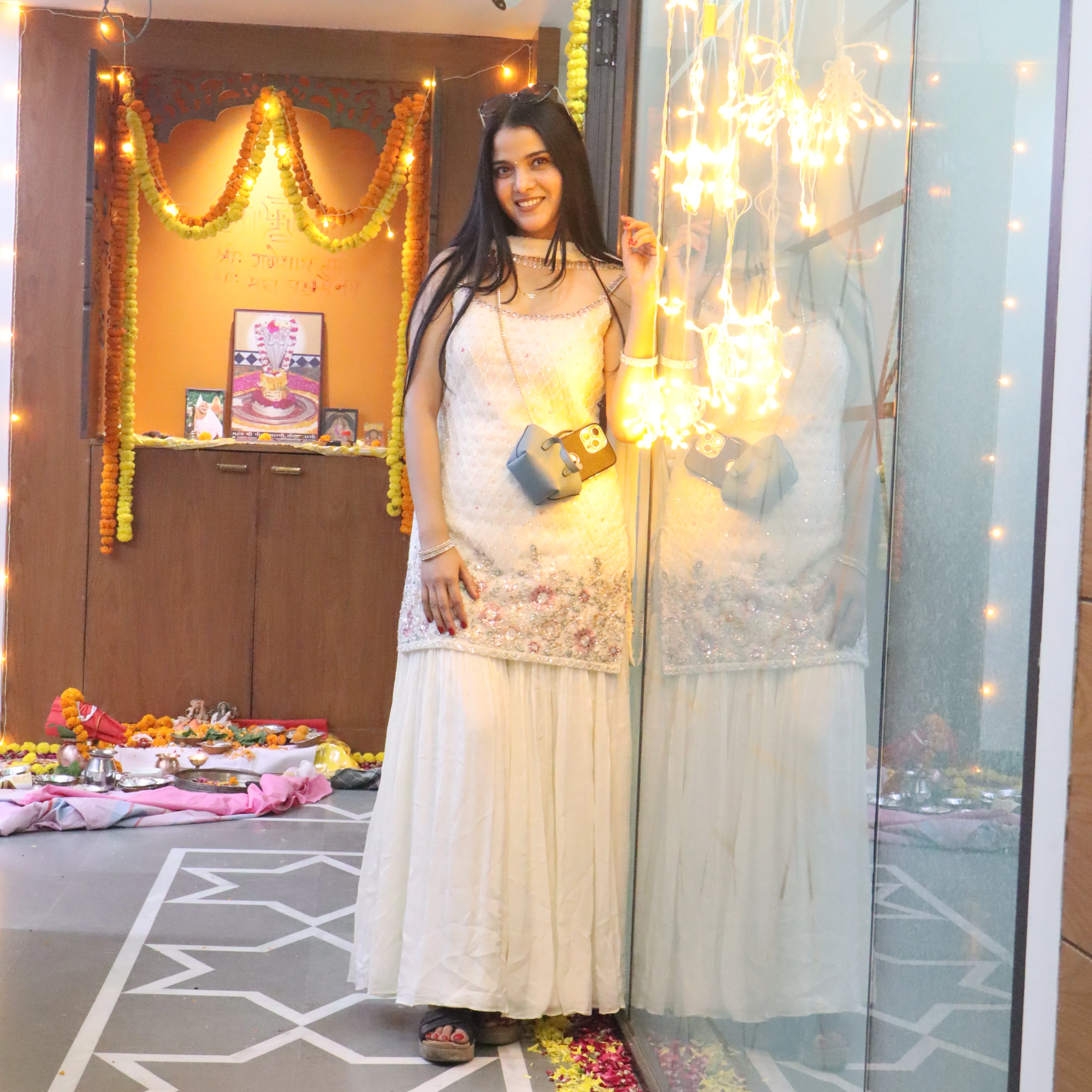 Floral Whisper Sharara Suit (7274 M-40) - Image 6