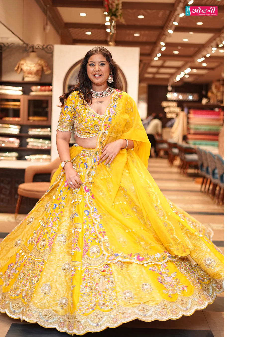 Saffron Sunshine Lehenga (918-A D-17) - Image 3