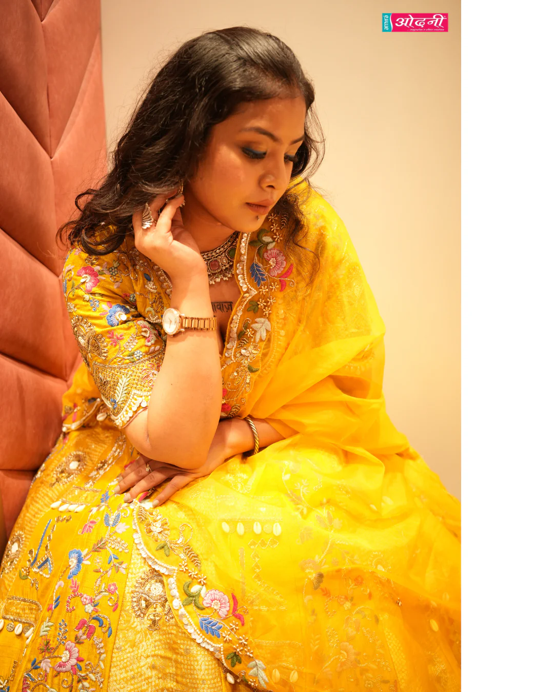 Saffron Sunshine Lehenga (918-A D-17) - Image 4