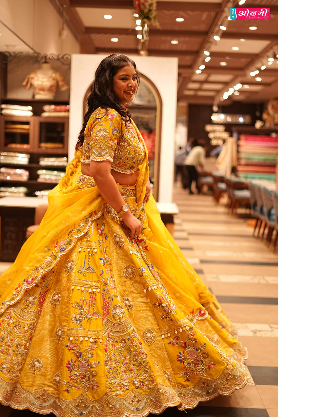 Saffron Sunshine Lehenga (918-A D-17) - Image 6